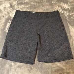Callaway Mens Grey Pattern Golf Shorts Size 38 Stretch Flat Front Performance